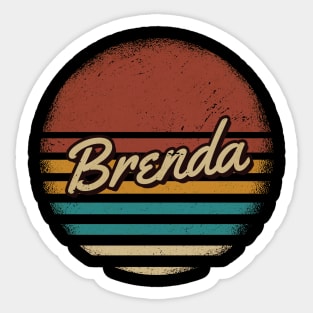 Brenda Vintage Text Sticker